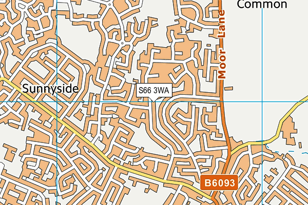 S66 3WA map - OS VectorMap District (Ordnance Survey)