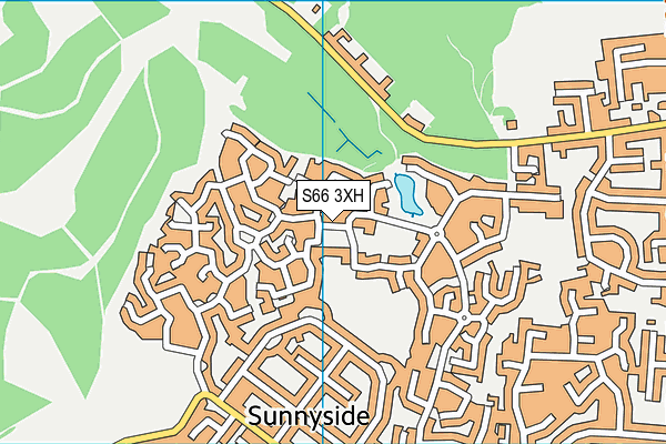 S66 3XH map - OS VectorMap District (Ordnance Survey)