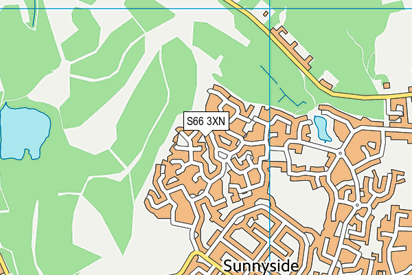 S66 3XN map - OS VectorMap District (Ordnance Survey)
