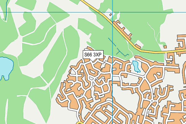 S66 3XP map - OS VectorMap District (Ordnance Survey)