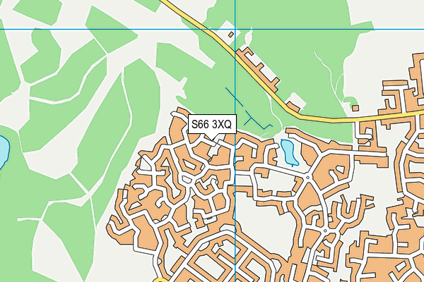S66 3XQ map - OS VectorMap District (Ordnance Survey)