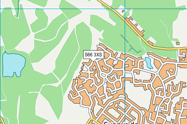 S66 3XS map - OS VectorMap District (Ordnance Survey)