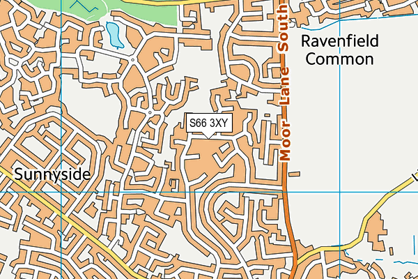 S66 3XY map - OS VectorMap District (Ordnance Survey)