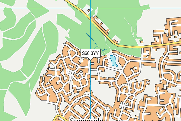 S66 3YY map - OS VectorMap District (Ordnance Survey)