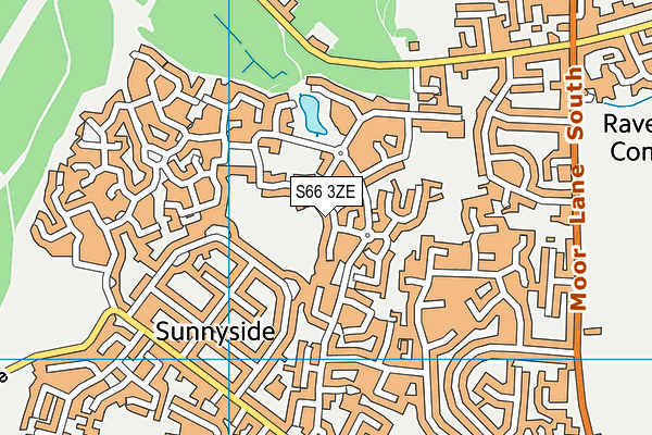S66 3ZE map - OS VectorMap District (Ordnance Survey)