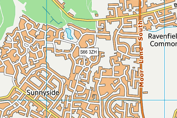 S66 3ZH map - OS VectorMap District (Ordnance Survey)