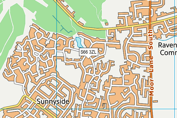 S66 3ZL map - OS VectorMap District (Ordnance Survey)