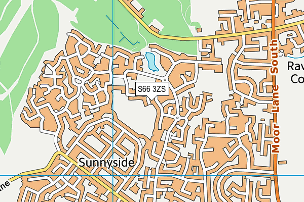 S66 3ZS map - OS VectorMap District (Ordnance Survey)