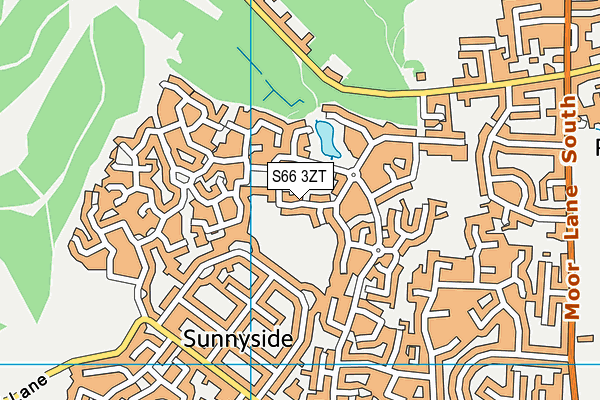 S66 3ZT map - OS VectorMap District (Ordnance Survey)