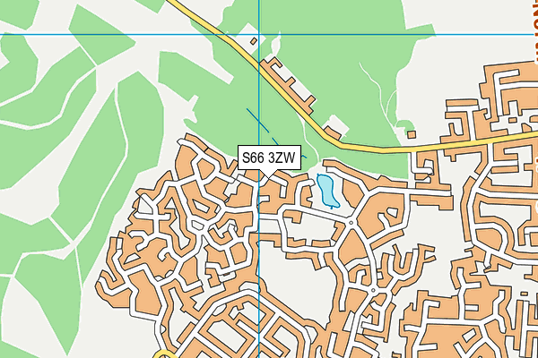 S66 3ZW map - OS VectorMap District (Ordnance Survey)
