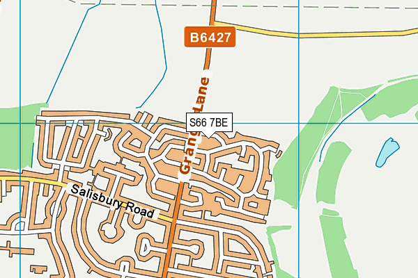 S66 7BE map - OS VectorMap District (Ordnance Survey)