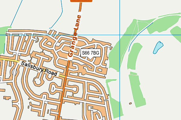 S66 7BG map - OS VectorMap District (Ordnance Survey)