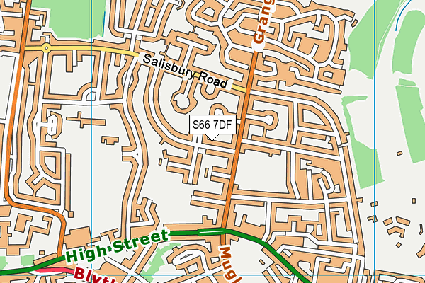S66 7DF map - OS VectorMap District (Ordnance Survey)