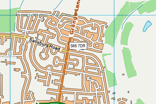 Highfield Park (Closed) map (S66 7DR) - OS VectorMap District (Ordnance Survey)