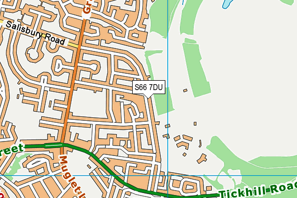 S66 7DU map - OS VectorMap District (Ordnance Survey)