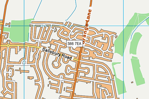 S66 7EA map - OS VectorMap District (Ordnance Survey)