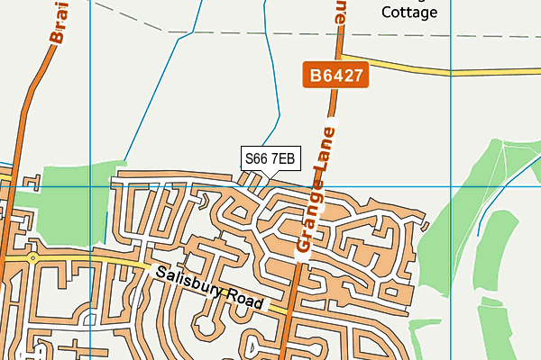 S66 7EB map - OS VectorMap District (Ordnance Survey)