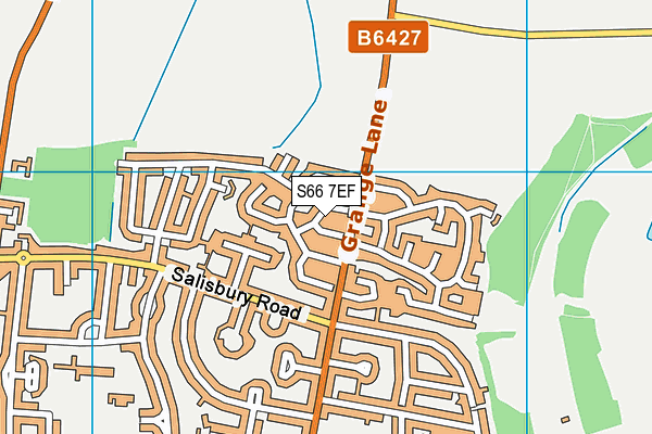 S66 7EF map - OS VectorMap District (Ordnance Survey)