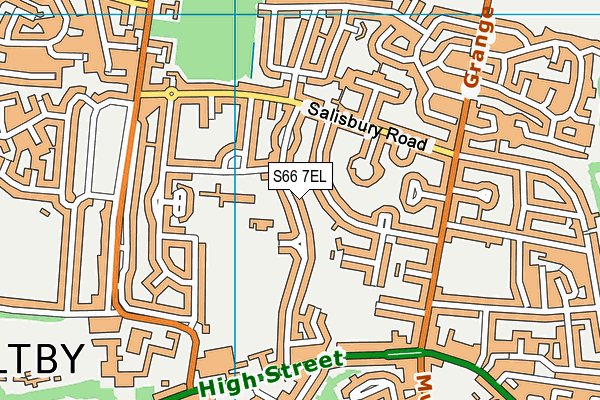 S66 7EL map - OS VectorMap District (Ordnance Survey)