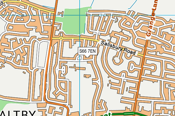 S66 7EN map - OS VectorMap District (Ordnance Survey)