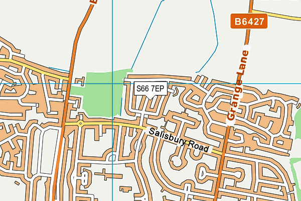 S66 7EP map - OS VectorMap District (Ordnance Survey)