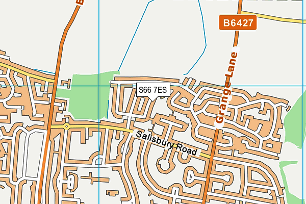 S66 7ES map - OS VectorMap District (Ordnance Survey)