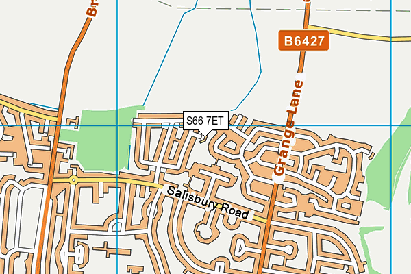 S66 7ET map - OS VectorMap District (Ordnance Survey)