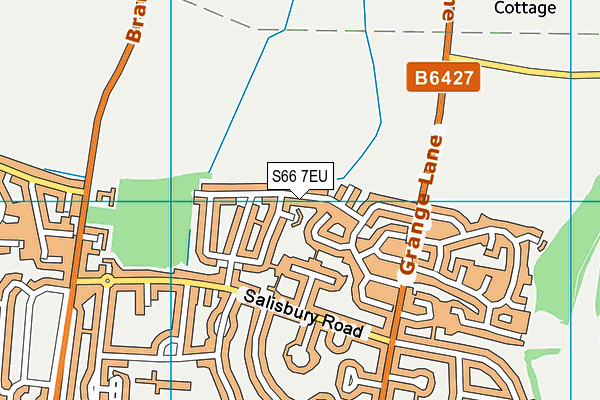 S66 7EU map - OS VectorMap District (Ordnance Survey)