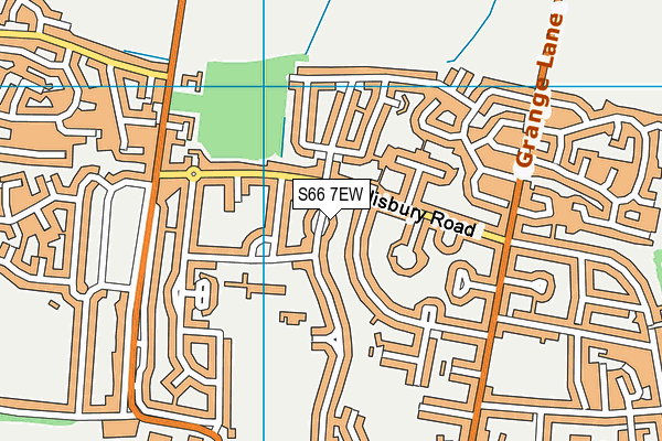 S66 7EW map - OS VectorMap District (Ordnance Survey)