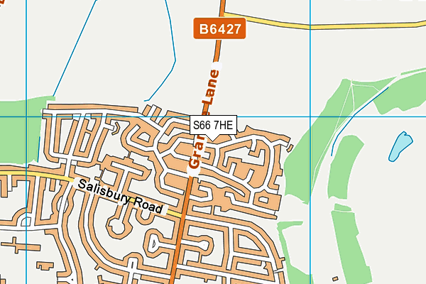 S66 7HE map - OS VectorMap District (Ordnance Survey)