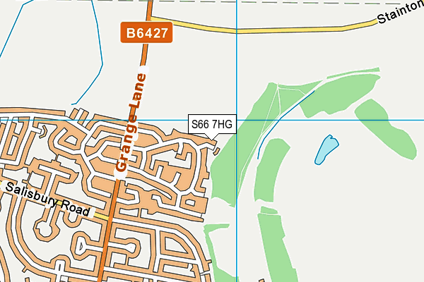 S66 7HG map - OS VectorMap District (Ordnance Survey)