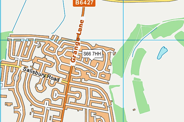 S66 7HH map - OS VectorMap District (Ordnance Survey)