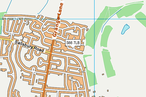 S66 7LB map - OS VectorMap District (Ordnance Survey)