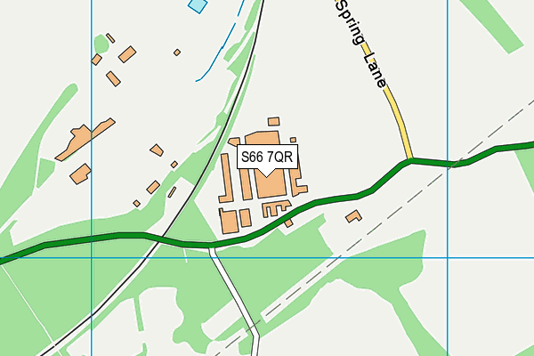 S66 7QR map - OS VectorMap District (Ordnance Survey)