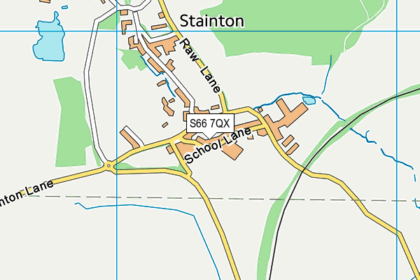 S66 7QX map - OS VectorMap District (Ordnance Survey)