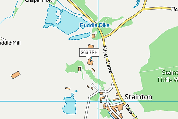S66 7RH map - OS VectorMap District (Ordnance Survey)