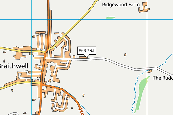 S66 7RJ map - OS VectorMap District (Ordnance Survey)