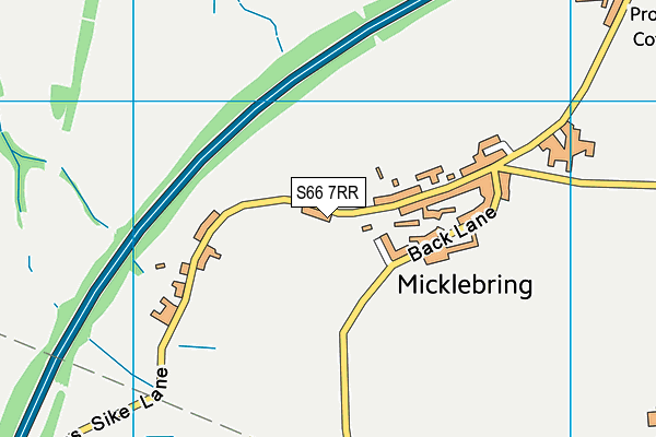 S66 7RR map - OS VectorMap District (Ordnance Survey)