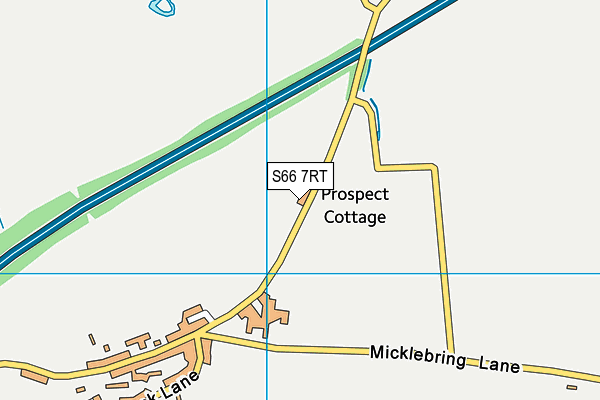 S66 7RT map - OS VectorMap District (Ordnance Survey)