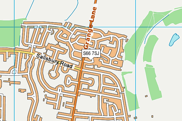 S66 7SJ map - OS VectorMap District (Ordnance Survey)