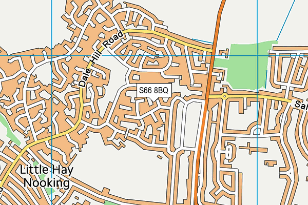 S66 8BQ map - OS VectorMap District (Ordnance Survey)