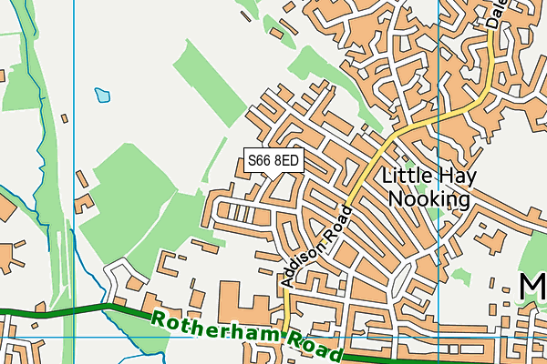 S66 8ED map - OS VectorMap District (Ordnance Survey)