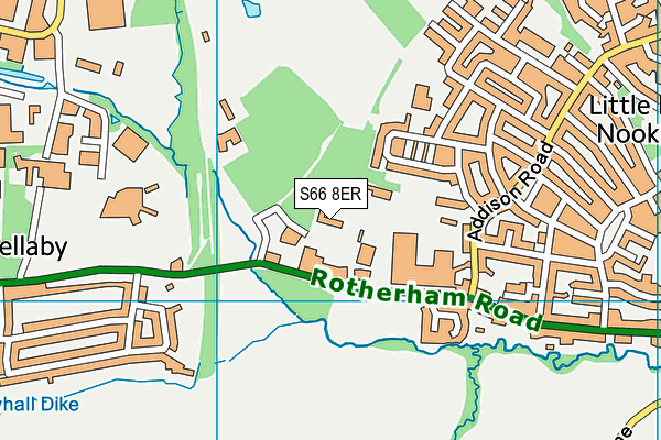 S66 8ER map - OS VectorMap District (Ordnance Survey)