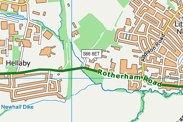 S66 8ET map - OS VectorMap District (Ordnance Survey)