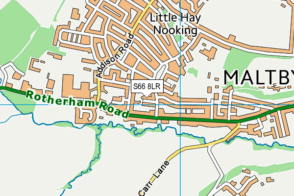 S66 8LR map - OS VectorMap District (Ordnance Survey)