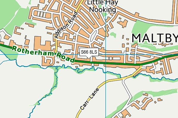 S66 8LS map - OS VectorMap District (Ordnance Survey)
