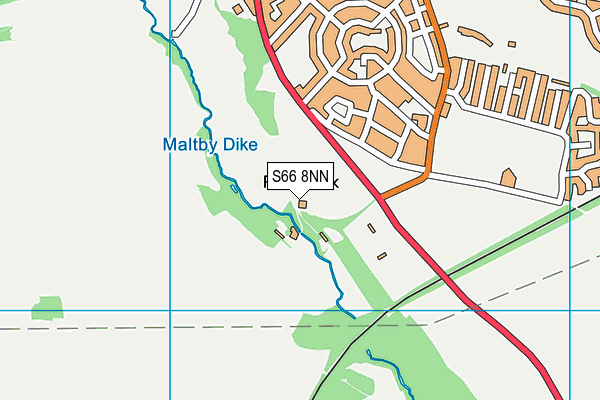 S66 8NN map - OS VectorMap District (Ordnance Survey)