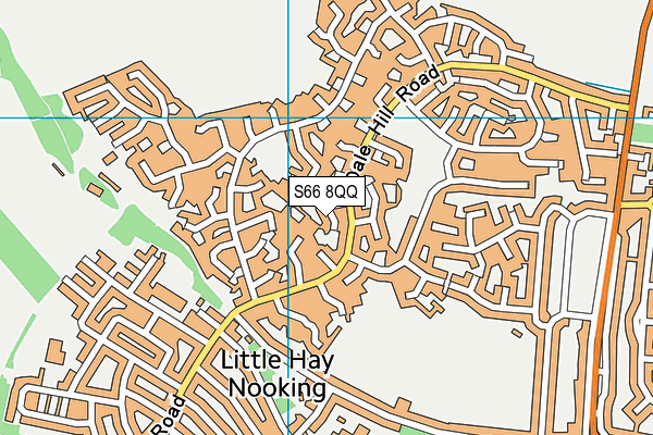 S66 8QQ map - OS VectorMap District (Ordnance Survey)