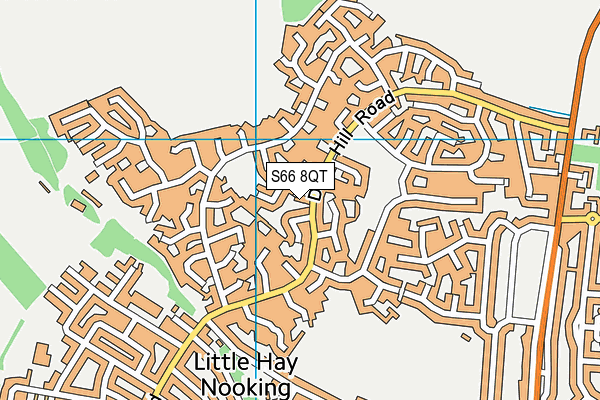 S66 8QT map - OS VectorMap District (Ordnance Survey)