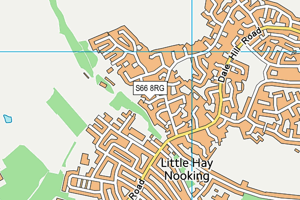S66 8RG map - OS VectorMap District (Ordnance Survey)